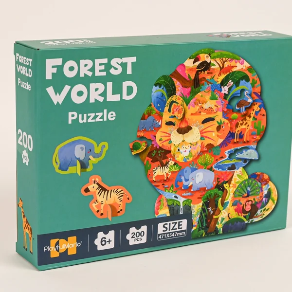 Tvarované Puzzle Forest World 200ks