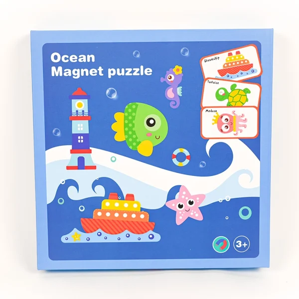 OCEAN MAGNET PUZZLE_3 Magnetická kniha - oceán