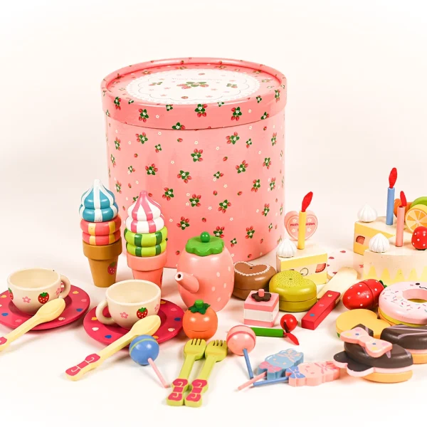 Piknik set drevený v kufríku