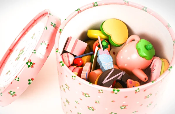 Piknik set drevený v kufríku