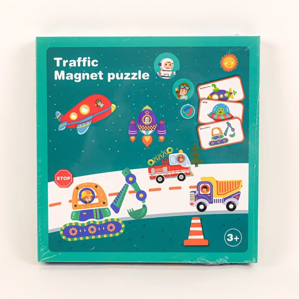 TRAFFIC MAGNET PUZZLE_1 Magnetická kniha - doprava
