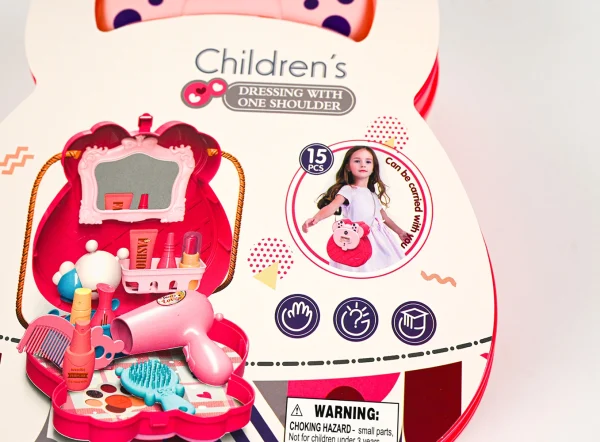 Sada na líčenie a česanie v kabelke 15ks