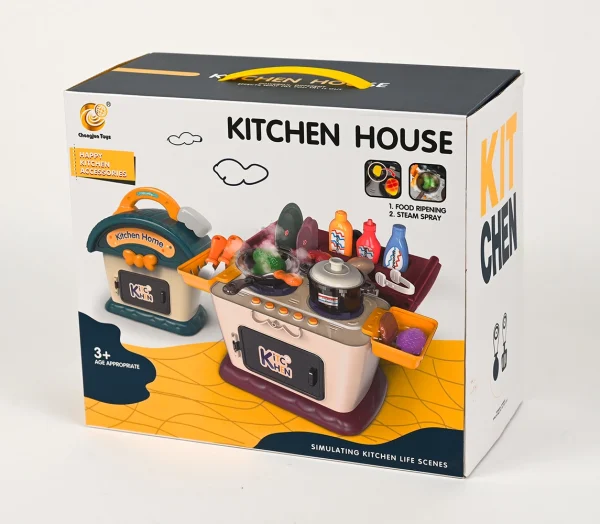 Kuchynka v kufríku s parou a zvukmi