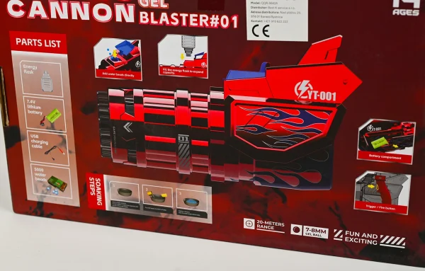 Elektrická gelová pištol - Optimus Gel Blaster