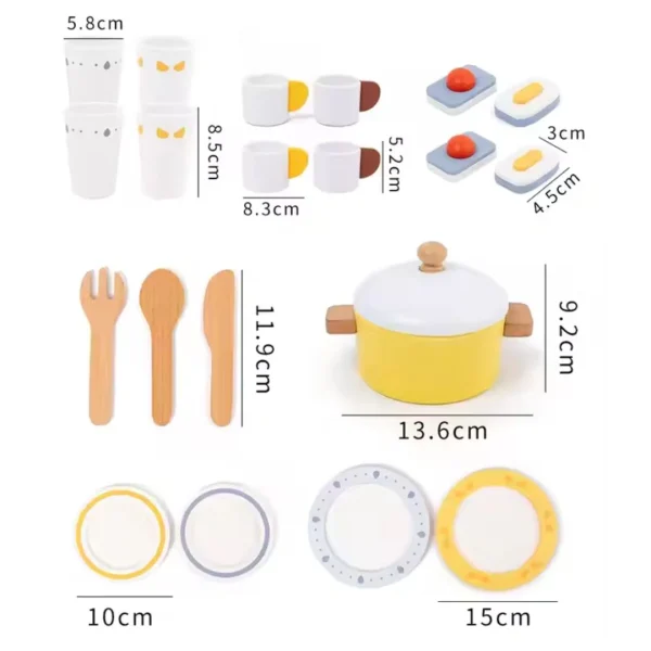 Umývačka riadu drevená s príslušenstvom