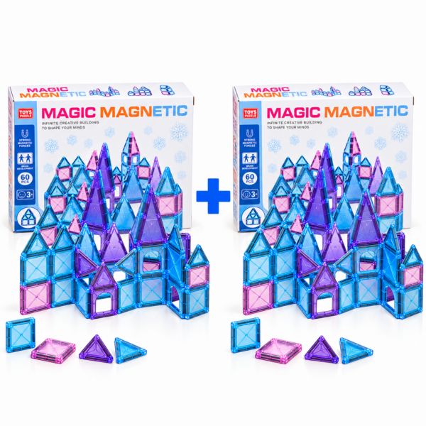 8E820141-9025-4197-83EB-245205F35F7E Magic Magnetic Building Blocks 60 ks - AKCIA 1+1 ZADARMO