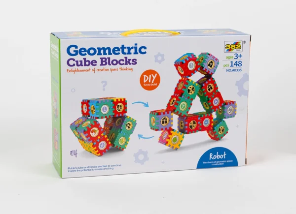 Geometric cube blocks_1 Geometrická stavebnica 148ks