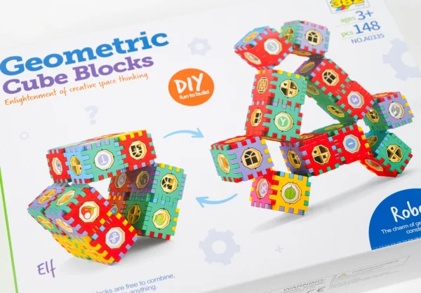 Geometric cube blocks_3 Geometrická stavebnica 148ks