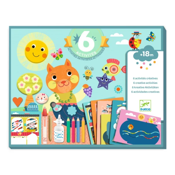 Djeco Veľká kreatívna sada Mačka a jej priatelia