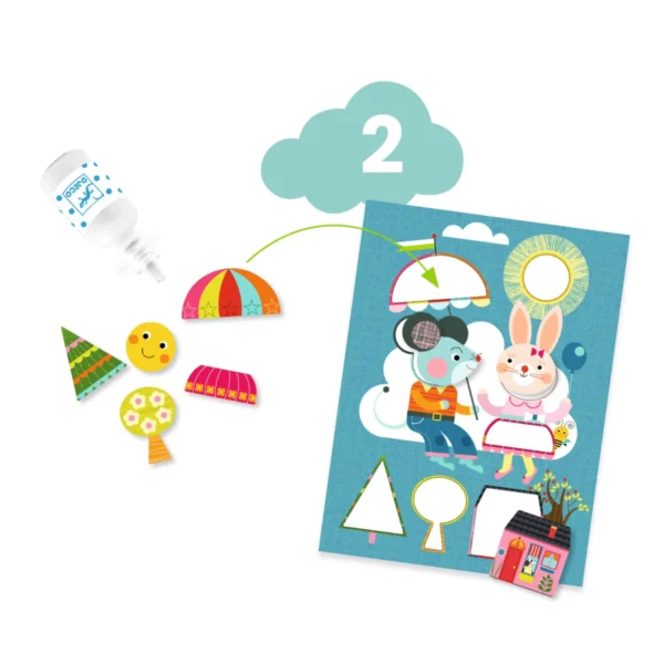 Djeco Veľká kreatívna sada Mačka a jej priatelia