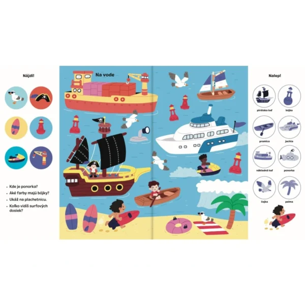 Svojtka 101 vecí na hľadanie a nalepovanie: Dopravné prostriedky