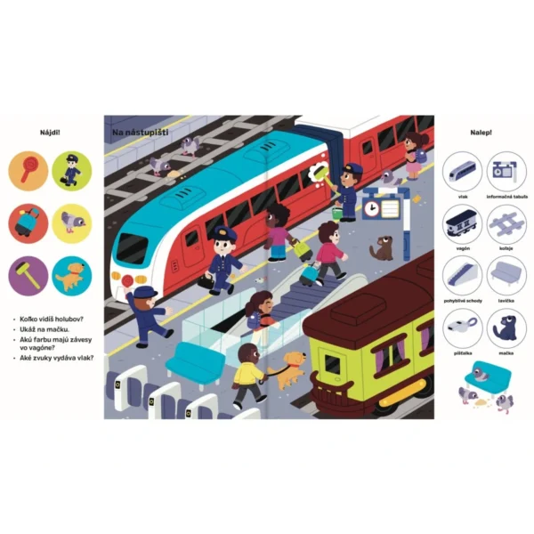 Svojtka 101 vecí na hľadanie a nalepovanie: Dopravné prostriedky