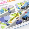 Magnetická stavebnica – Policajné auto 35ks