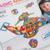 Magic magnetic infinite creative building to shape your minds_3 Magnetická stavebnica - HELICOPTER 100ks