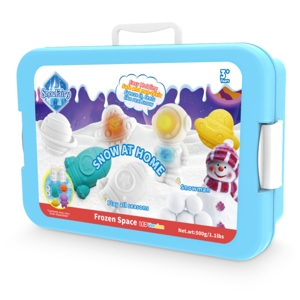 Snow Fairy – Frozen Space – modelovací sneh vo vesmírnom kufríku (500 g)
