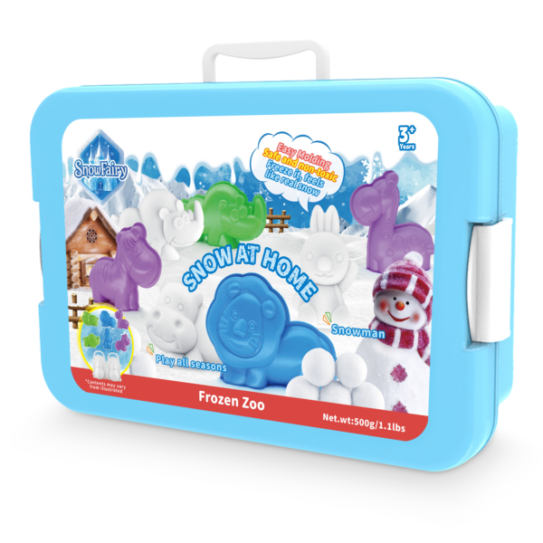 Snow Fairy – Frozen Zoo – modelovací sneh v kufríku (500 g