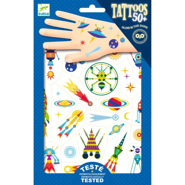 DJ09590-B-RVB-1100x1100 Djeco Tetovanie svietiace Vesmír