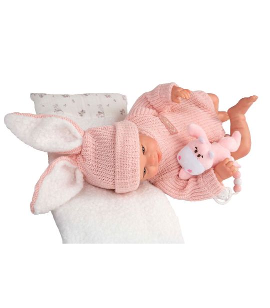 IMG_9815 Reborn bábika Arias Lucia 45 cm s vankúšikom a plyšákom
