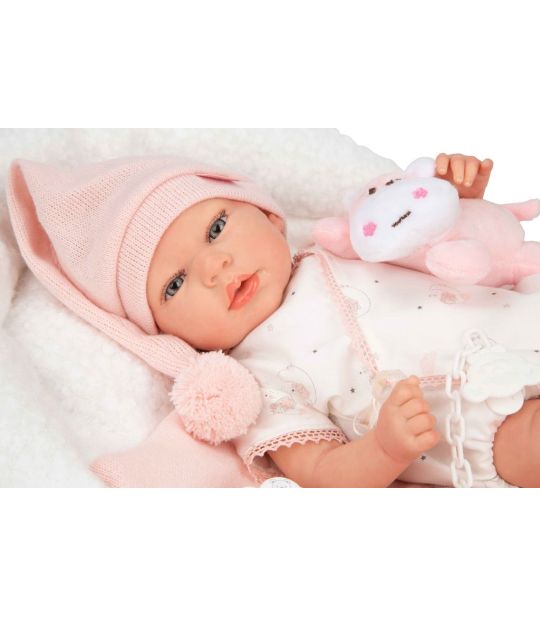 IMG_9822 Reborn bábika Arias Ariel 40 cm s vankúšikom a plyšákom