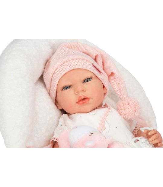 IMG_9825 Reborn bábika Arias Ariel 40 cm s vankúšikom a plyšákom