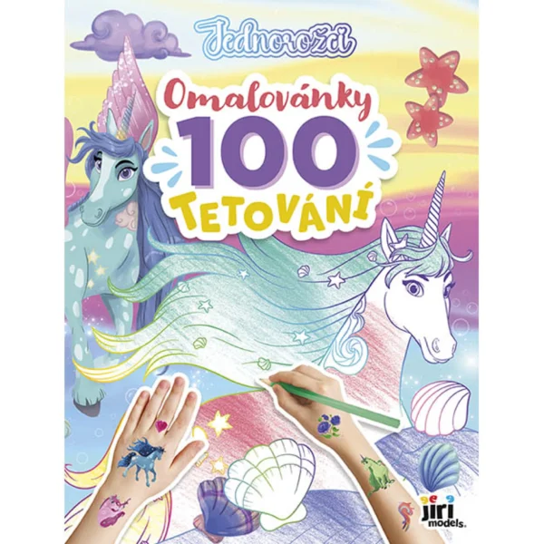 Jiri Models Omalovánky a 100 tetování Jednorožci