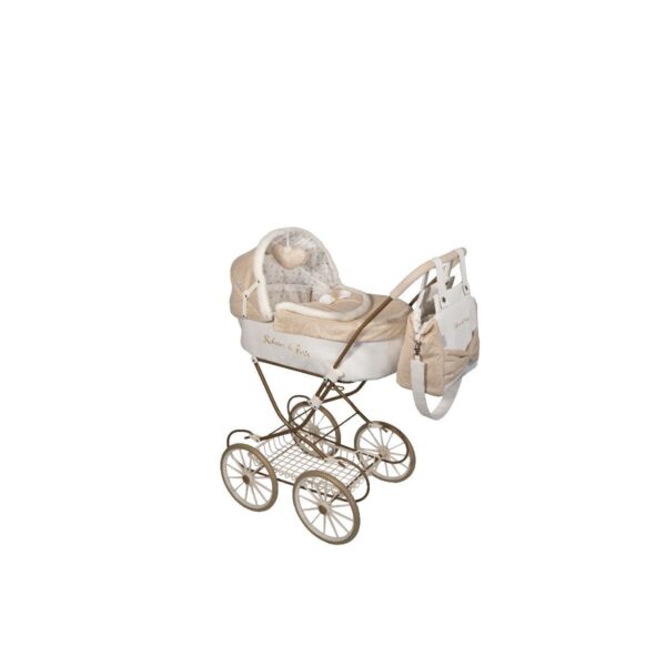 Kočík pre bábiky Arias Reborn de Paris s taškou – 90 cm