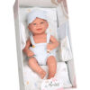 IMG_2781 Bábika Arias Elegance Zoe 42 cm s vôňou vanilky, prebaľovacou podložkou a podbradníkom