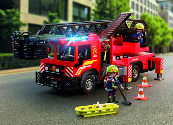 HRAls23437-01 Playmobil Hasičské auto s výsuvnou plošinou