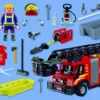 HRAls23437-02 Playmobil Hasičské auto s výsuvnou plošinou
