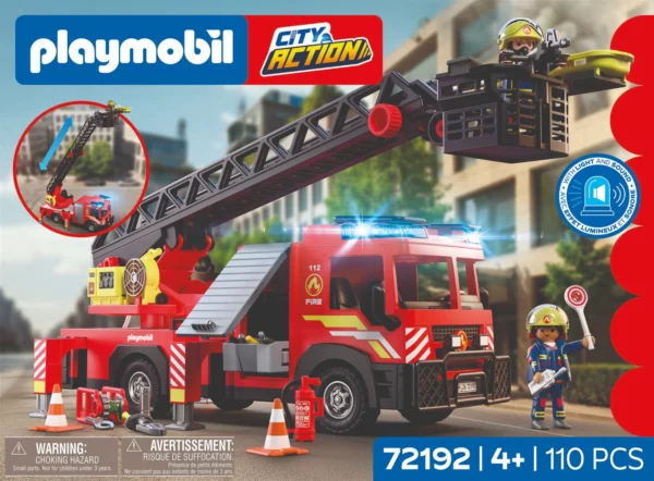 HRAls23437-03 Playmobil Hasičské auto s výsuvnou plošinou